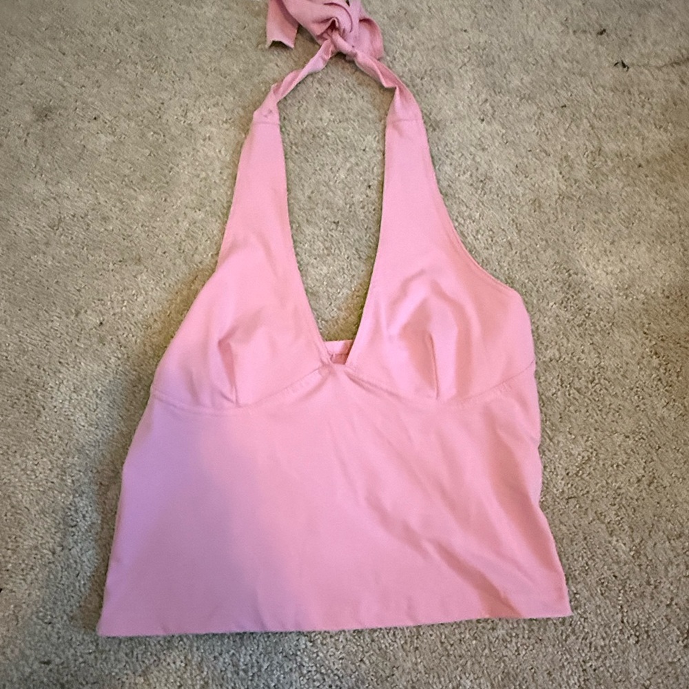 SHEIN Light Pink Halter Camisole